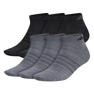 adidas Men's Superlite Low Cut Socks (6-Pair) Onix Grey/Grey/Black