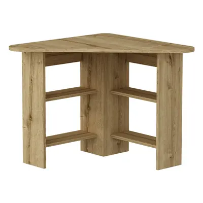 (Sapphire Oak) Gredos Computer Desk with Shelves