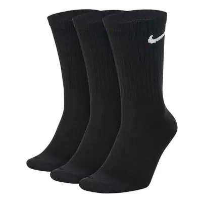 Nike Everyday Lightweight crew 3-Pair BlackWhite Lg (Mens Shoe W