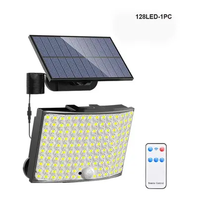 (128LED-1PCS) New Solar Wall Lamp 448led Solar Outdoor Spotlight Ip65 Waterproof Motion Sensor S