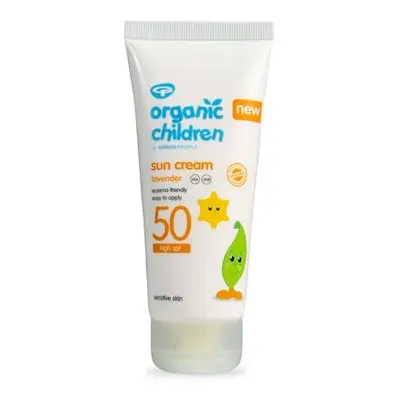 Organic Children Lavender Sun Cream SPF50 100ml | Natural, Organic Sunscreen for Kids | Sensitiv