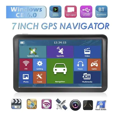 7 inch Sat Nav bluetooth Europe Maps and Lifetime Map Updates