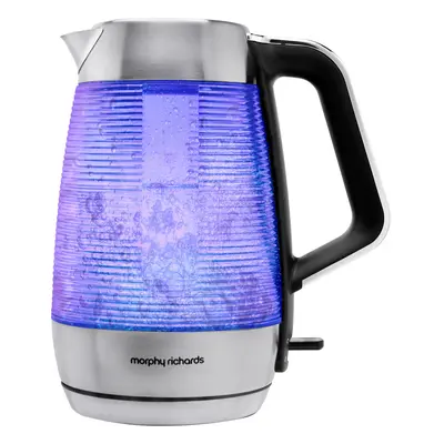 Morphy Richards Vetro Illuminating Kettle - Brushed Stainless Steel