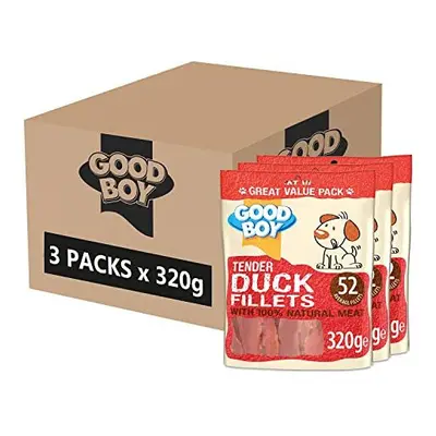 Good Boy - Tender Duck Fillets - Dog Treats - Made With 100% Natural Duck Breast Meat - Grams - 