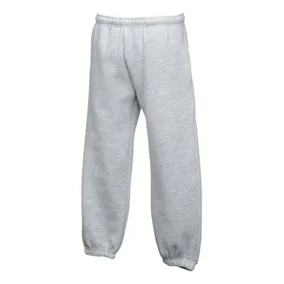 (14-15, Heather Grey) Fruit Of The Loom Kids Unisex Premium 70/30 Jog Pants / Jogging Bottoms (P