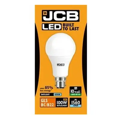 5 x JCB W LED GLS Light Bulb BC / B22 Matte K Daylight lm (S10997)