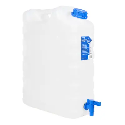 (22 l) vidaXL Water Container with Tap Storage Water Carrier Transparent Plastic