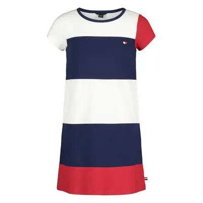 Tommy Hilfiger Girls' Short Sleeve Flag T-shirt Dress Relaxed Fit Wit