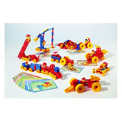 Plasticant Mobilo 330Â âÂ Construction Set 424Â Pieces II with 12Â large wheels and Building I