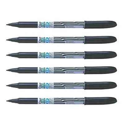 SCAN EF Permanent Marker Pens Extra Fine Fibre Tip Black Pack of