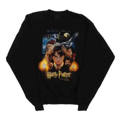 (3XL, Black) Harry Potter Mens The Sorcerer's Stone Poster Sweatshirt