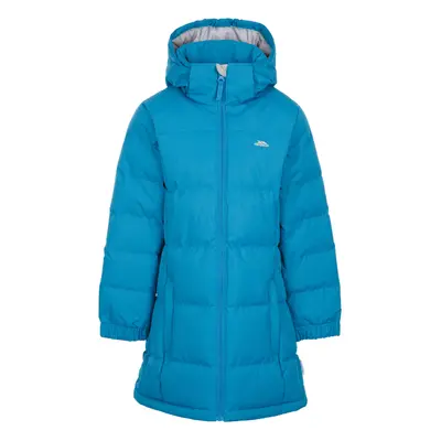 (11-12 Years, Rich Teal) Trespass Girls Padded Jacket Hooded Tiffy