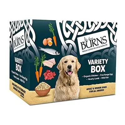 Burns Pet Natural Nutrition Adult & Senior Wet Dog Food Variety Box Chicken, Egg, Lamb & Fish x 