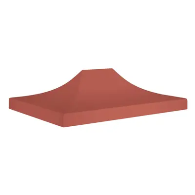 vidaXL Party Tent Roof 4.5x3 m Terracotta g/mÂ² Replacement Canopy Cover