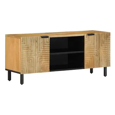 vidaXL TV Cabinet Brown 105x33x46 cm Solid Wood Mango TV stand TV sideboard