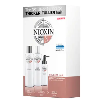 Nioxin System 3- Part Kit for Colored Hair with Light Thinning