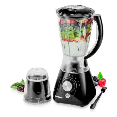 (Black) Geepas 2in1 Jug Blender with Food Grinder 550W