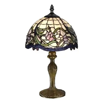 (Multicolour 1) BELOFAY Tiffany Lamps, Stained Glass Handmade Tiffany Vintage Bedside Table Lamp