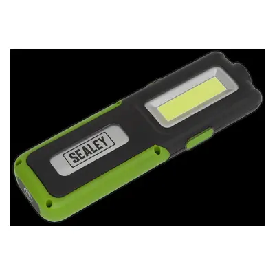 Rechargeable Inspection Light 5W COB & 3W SMD LED with Power Bank - Green