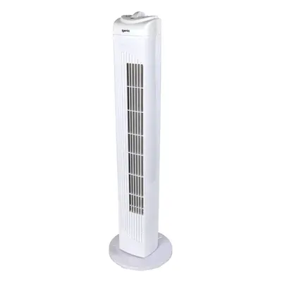 Igenix DF0029 Oscillating Tower Fan, Inch, Speed Settings with Auto Shut Off, White