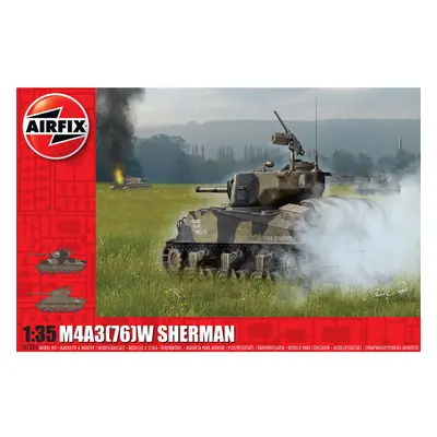 Airfix A1365 M4A3(76)W "Battle of the Bulge" 1:35 Plastic Model Kit