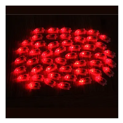 (Red) 50Pcs/Lot LED Lamps Balloon Lights for Paper Lantern Balloon Multicolor Christmas Party De