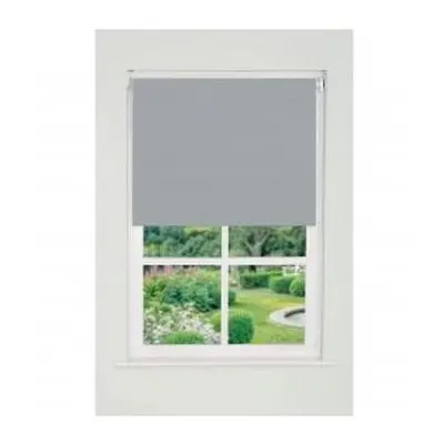 Plain Straight Edge Daylight Roller Blind 165cm Drop x 240cm Light Grey