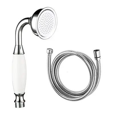 Skybath Shower Head Traditional Victorian Style Chrome Handheld Shower Sprayer and Inch Hose