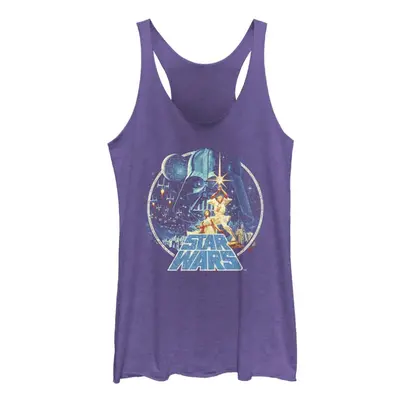 Star Wars Officially Licensed Vintage Victory Junior's Racerback Tank