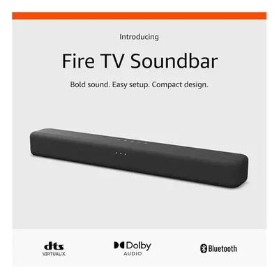 Introducing Amazon Fire TV Soundbar, 2.0 speaker with DTS Virtual:X and Dolby Audio, Bluetooth s