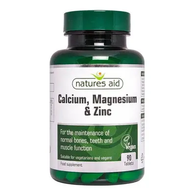 Natures Aid Calcium Magnesium & Zinc Tablets 90's