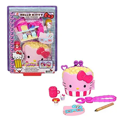 Hello Kitty Sanrio GVB32 Hello Kitty and Friends Popcorn Sleepover Playset