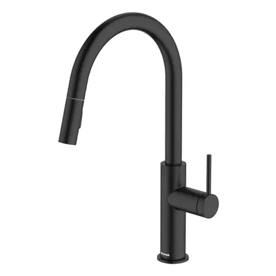 McAlpine Ness Side Lever Pull Out Kitchen Mixer Tap - Matte Black