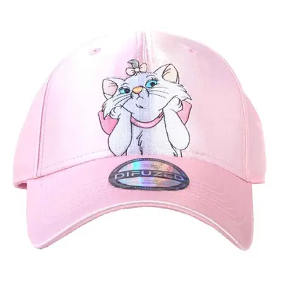 Aristocats Baseball Cap Marie Satin Nylon new Official Disney Pink Curved Bill