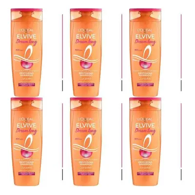 Loreal Paris Elvive Dream Lengths Long Hair Shampoo, ml (Pack of 6)