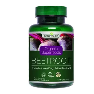 Natures Aid Organic Beetroot Extract mg Vegetable Capsules