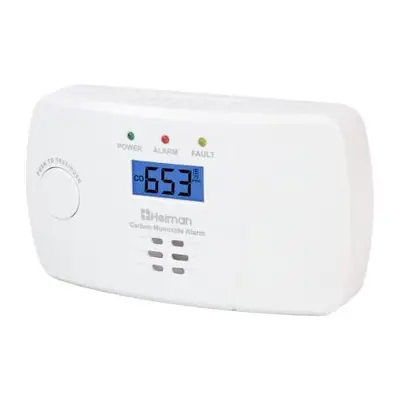 HEIMAN Carbon Monoxide Alarm Detector EN Certified, CO Alarm Detector, Battery Powered, Year Sen