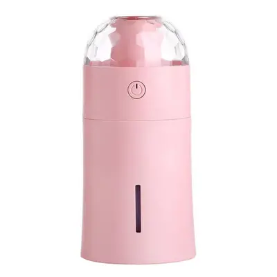 (Pink) The New Magic Cup Ultrasonic Humidifier with Colorful Led Lights Atmostphere Light