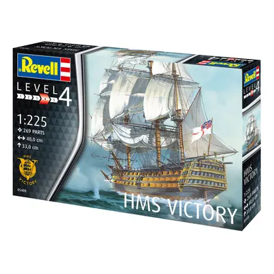 Revell H.M.S. Victory Ship + Paints, Glue, Brush 1/1225 Scale Model