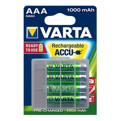 Rechargeable Ready2Use Pre-Charged AAA Micro Ni-Mh Battery (AAA, 1,000mAh, 4-pack), rechargeable