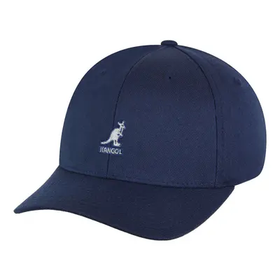 (L/XL) KANGOL Wool Flexfit Baseball Cap Hat - Dark Blue (Navy)