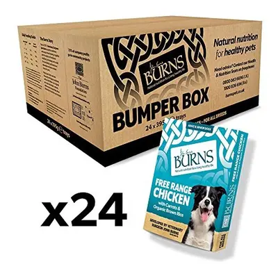 Burns Adult Dog Complete Wet Dog Food Free Range Chicken 24x395gm Bumper Box