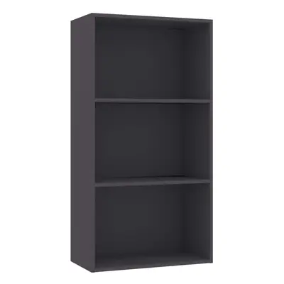 (grey) vidaXL Book Cabinet Bookcase Book Rack Unit Organiser Shelf Engineered Wood