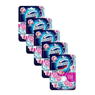 Domestos Power 5. Pink Magnolia. Toilet Block. Pack of