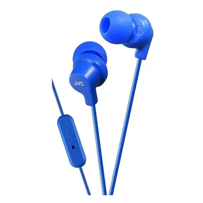 JVC Superior Sound In-Ear Headphone with Microphone and Remote - Blue (HAFR15A)