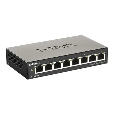 D-Link DGS 1100-08V2 - Switch - smart - x 10/100/1000 - desktop - AC 100/240 V