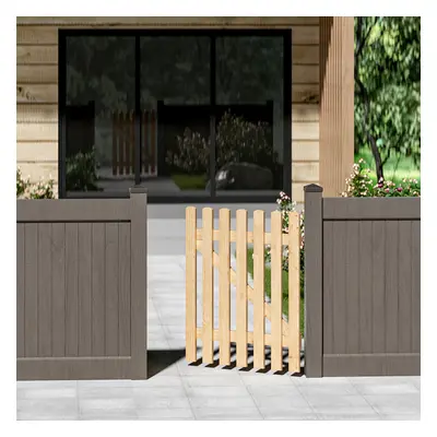 (3ft Tall (90cm)) 3-6FT Wooden Garden Gate Timber Entrance Pedestrian Fence Wood Barn Door Cotta