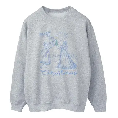 (S, Sports Grey) Disney Womens/Ladies Frozen Magic Christmas Sweatshirt