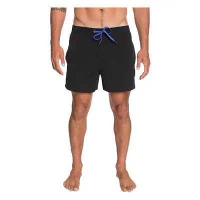 (S, Black) Quiksilver Mens Everyday 15" Elasticated Summer Beach Pool Swimming Swim Shorts