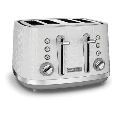 Morphy Richards Vector Slice Toaster White Four Slice Toaster White Toaster - UK Stock